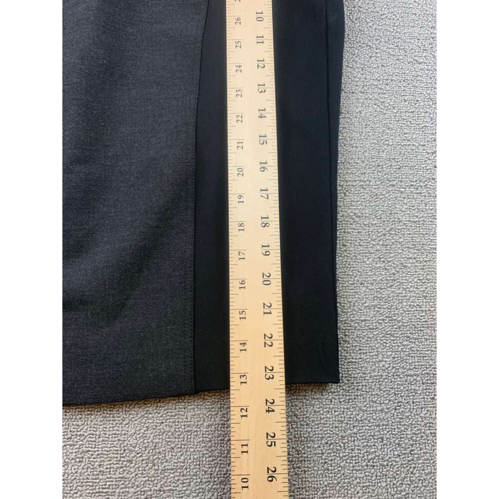 Burberry London Women US 12 Colorblock Black Gray Pencil Skirt Career