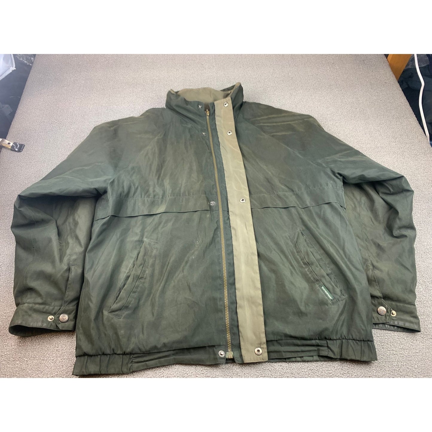 Weatherproof Mens Large Green Bomber Style Jacket