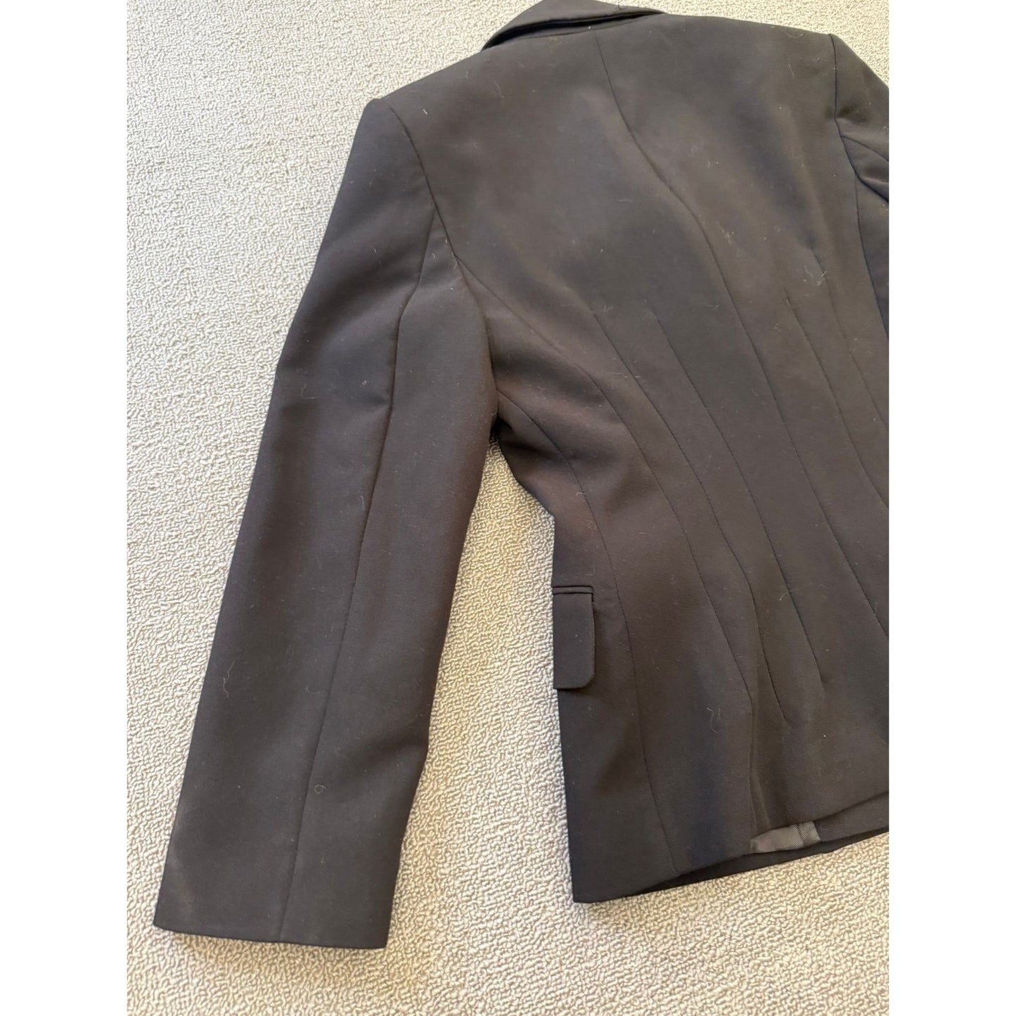 ZARA Women XS Black Double Breasted Blazer Black