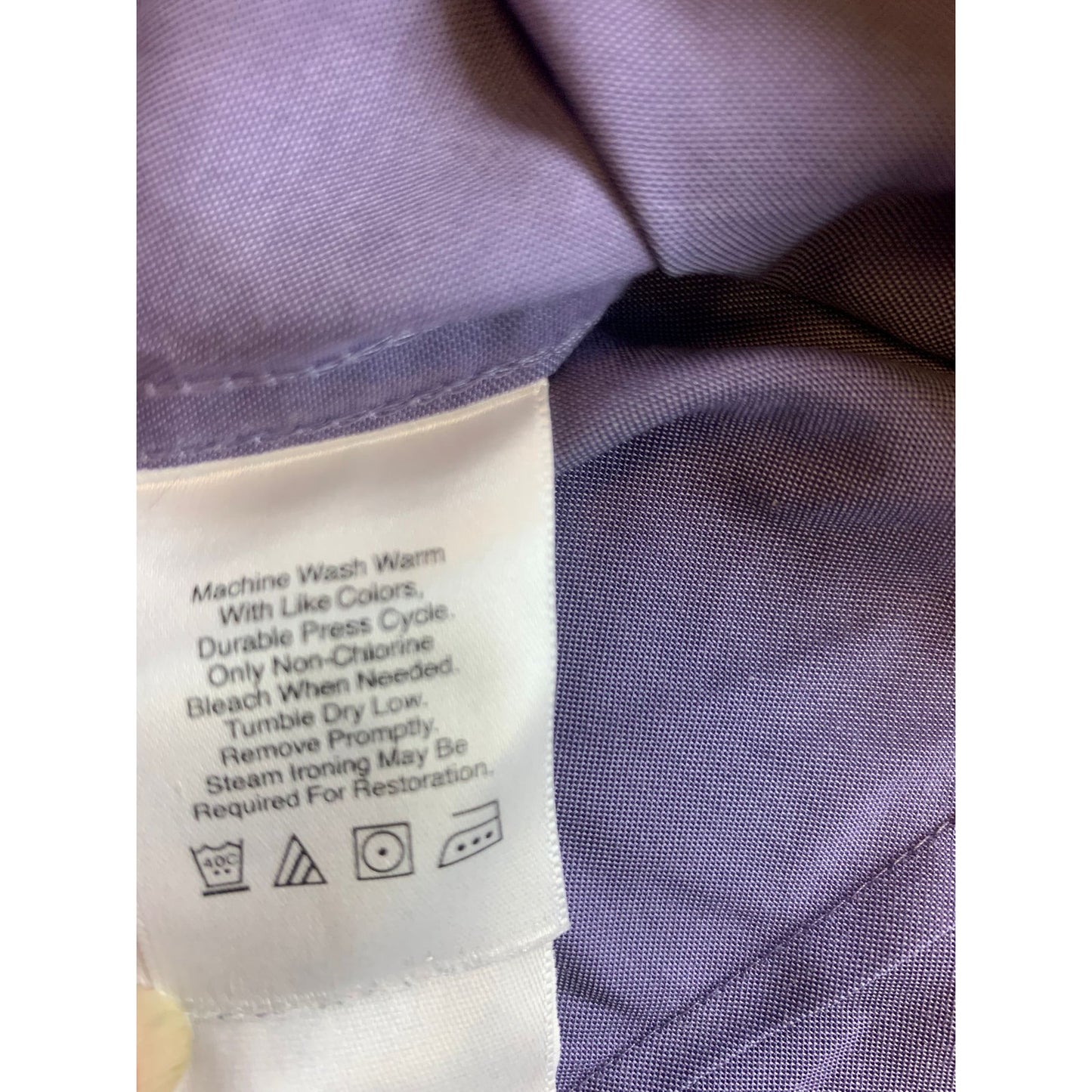Eddie Bauer Women's Petite M Purple Long Sleeve Button Down Shirt Top