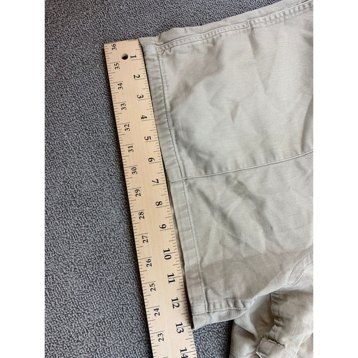 Vintage Polo Ralph Lauren Men’s Shorts M Beige Twill Embroidered Pony USA Made 90's