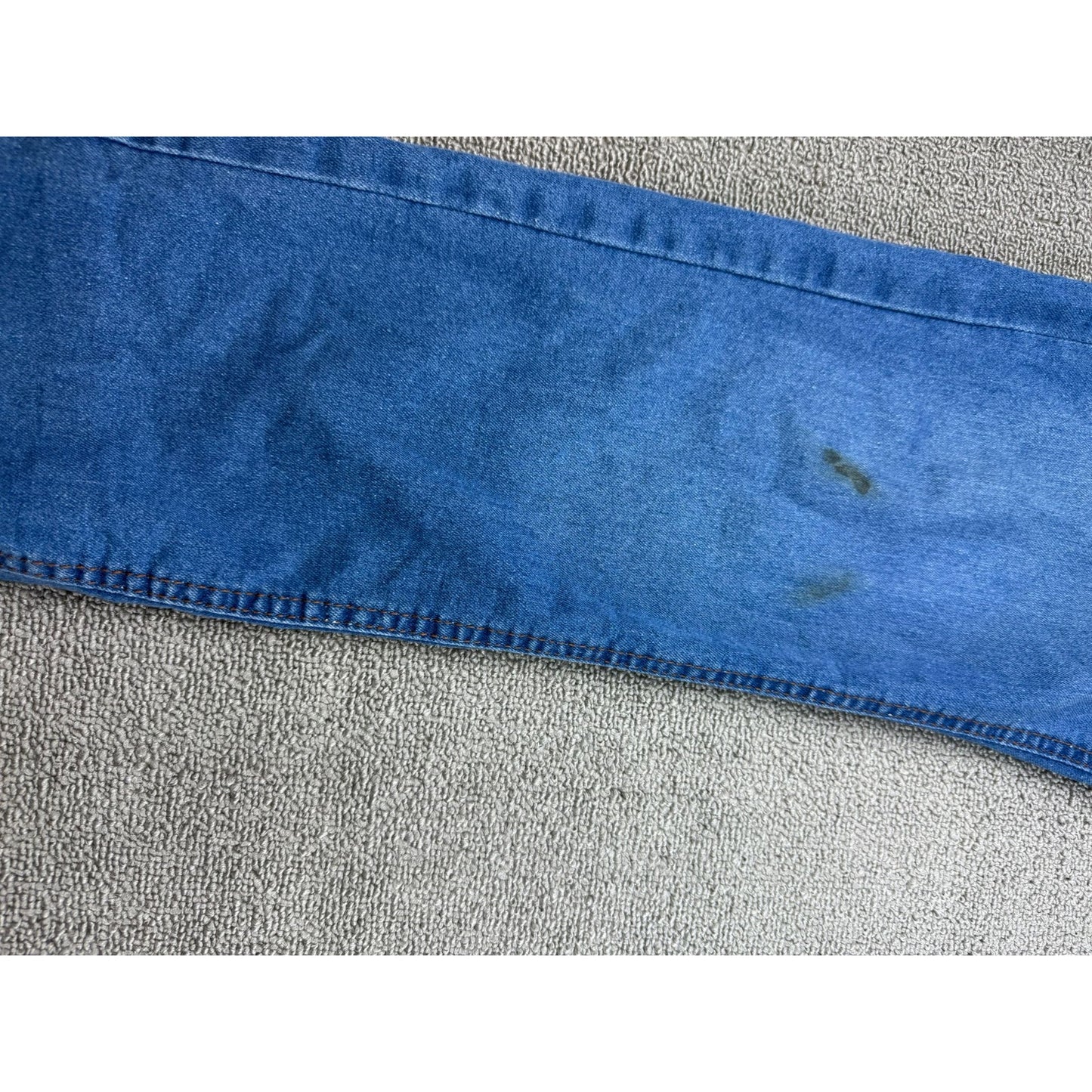 Copper And Oak Men's Size 34x32 Blue Straight-leg Jeans