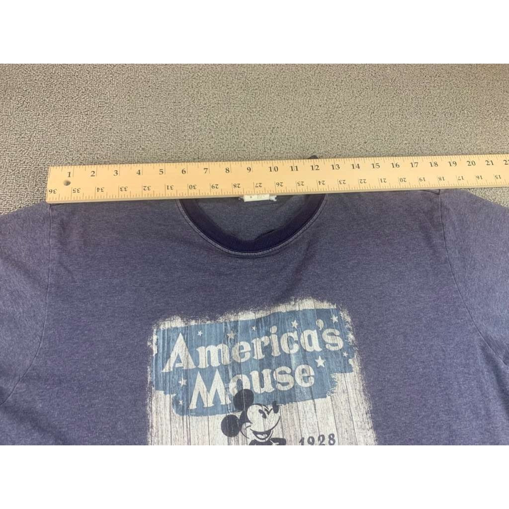 VTG Disney Walt Disney World T Shirt M Gray "America's Mouse Since 1928" Graphic