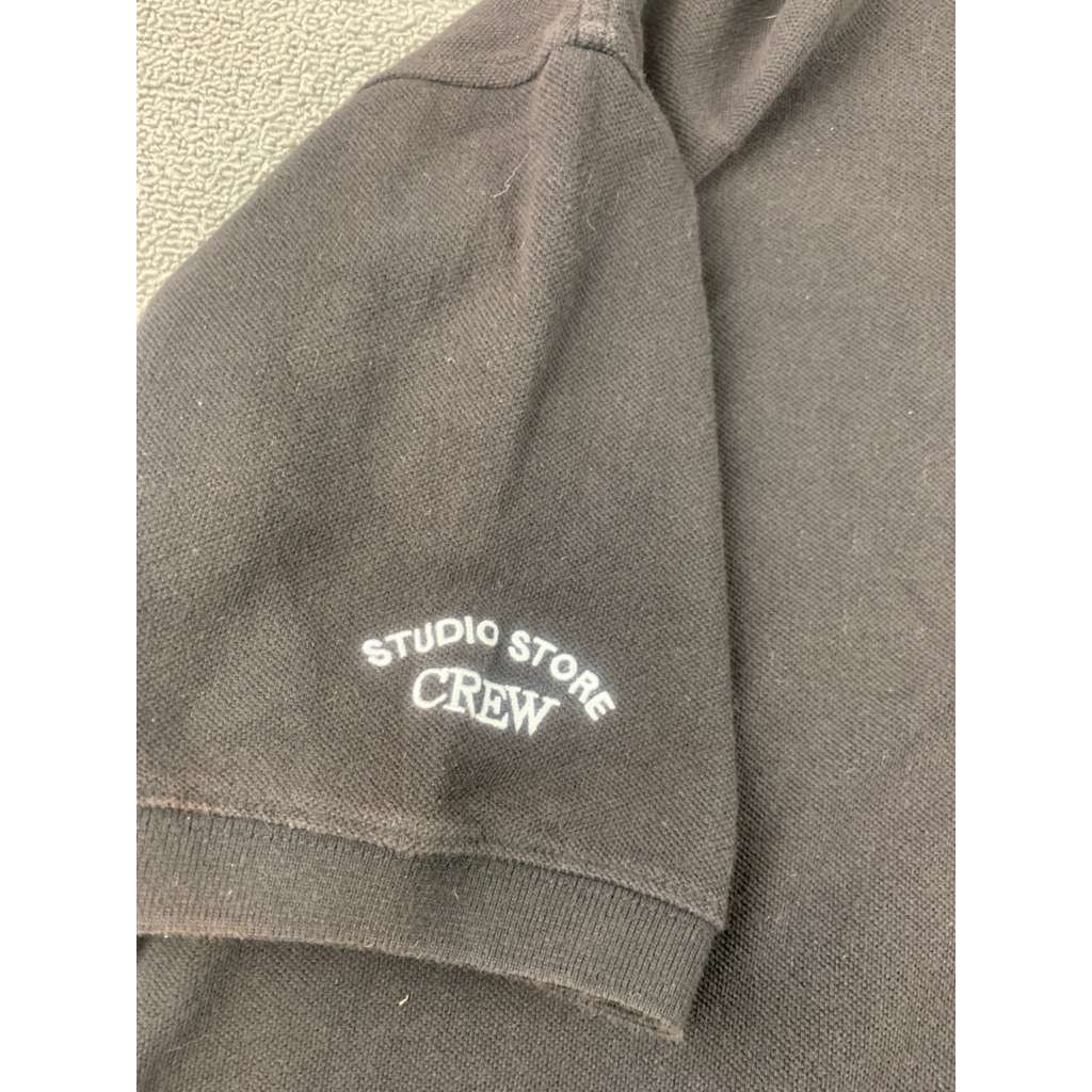 Scooby-Doo Warner Bros Studio Store Crew Polo Black Men L Year 2000 Vintage Y2K