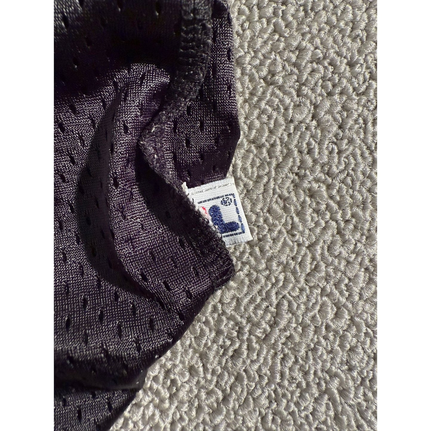 Fila v‑neck mesh colorblock top Men Large blue black sporty