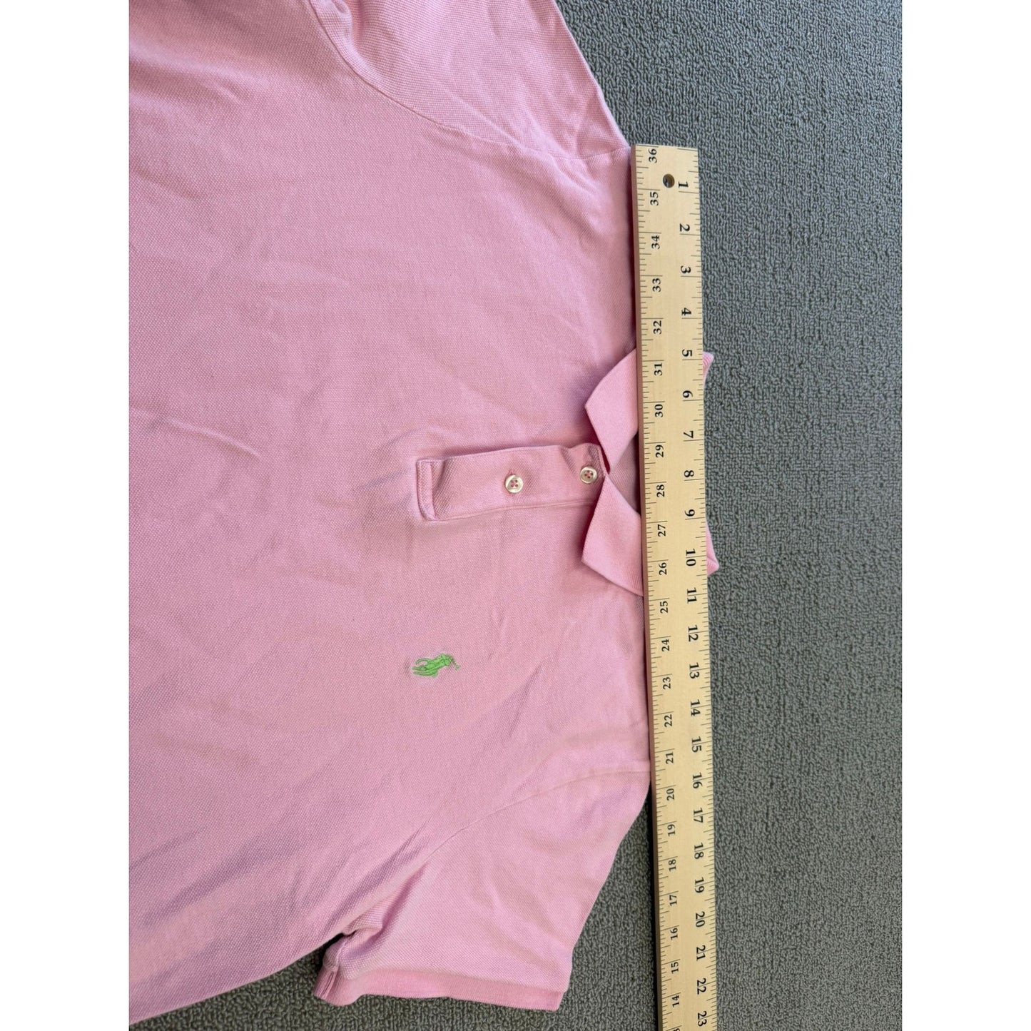 Ralph Lauren XL Pink Polo Shirt Rugby Short Sleeve Collared