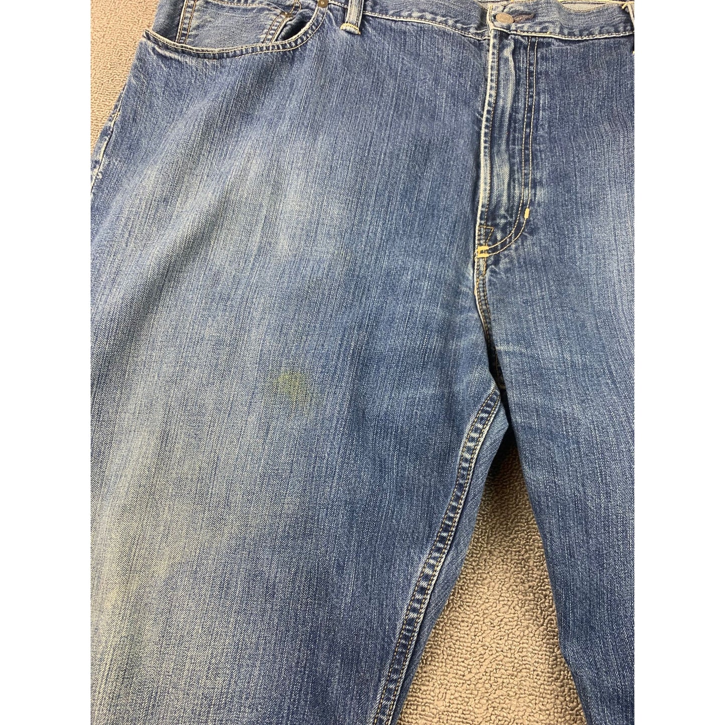 Polo Ralph Lauren Men's 48B/30 Blue Ashmore Original Straight/ Wide Leg Jeans