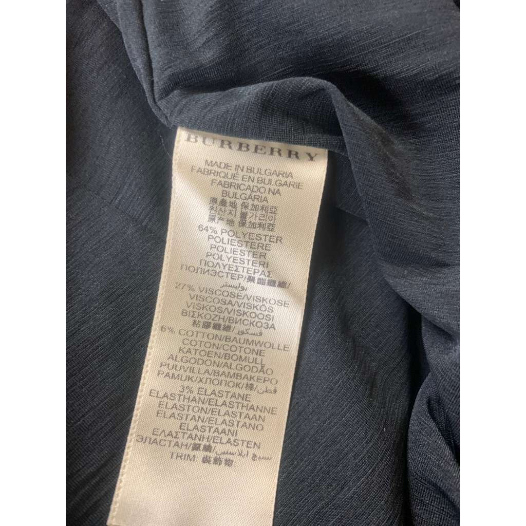 Burberry London Women US 12 Colorblock Black Gray Pencil Skirt Career