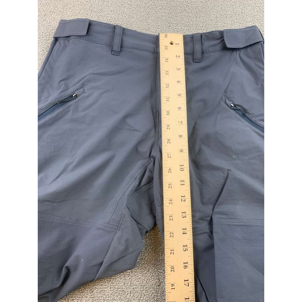Patagonia Women 10 Gray Point Peak Trail Pants Hiking Nylon Blend Zip Pocket