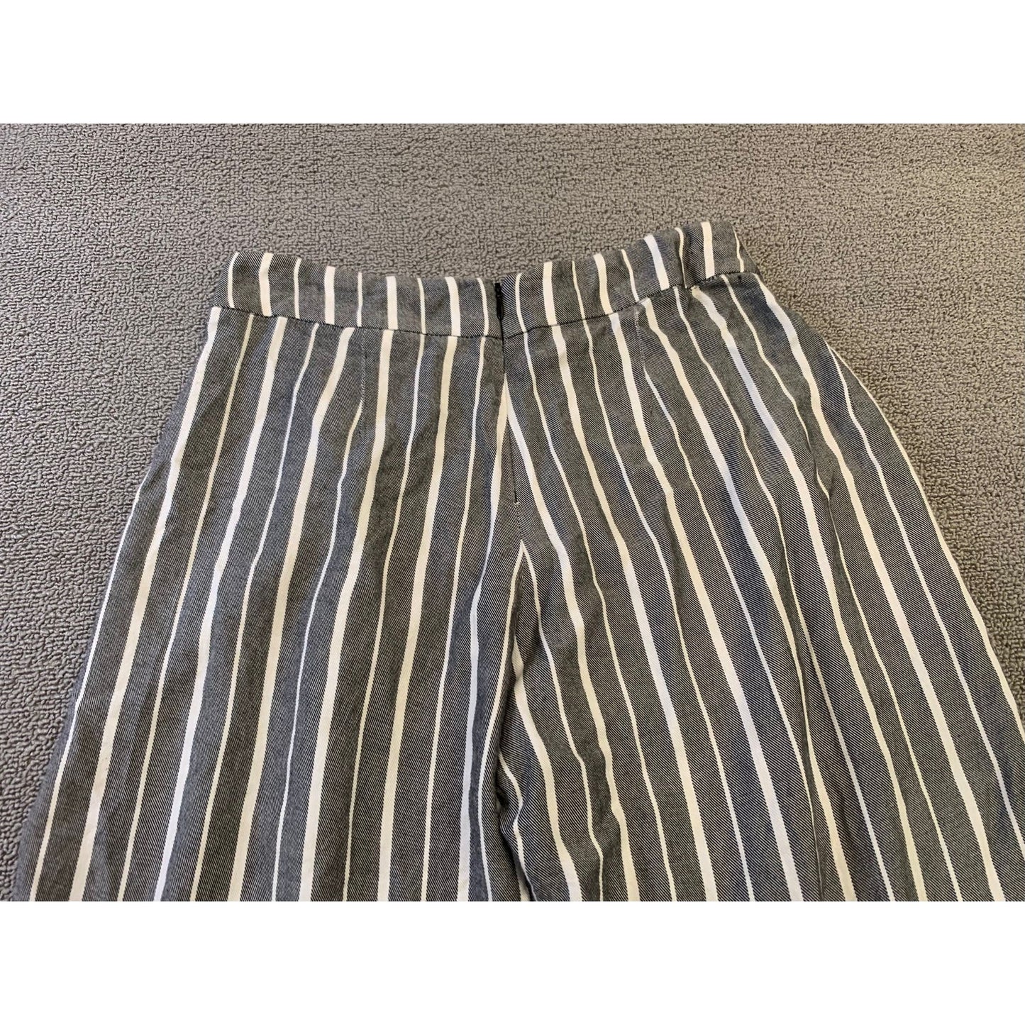 FREE PEOPLE All Weekend Long Women's 2 Black White Striped Split Hem