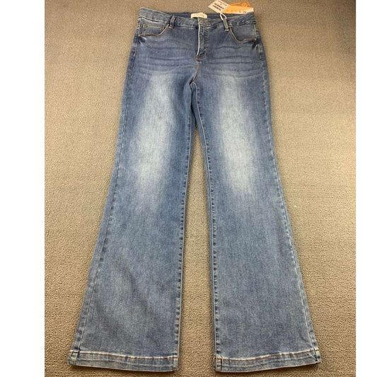 Risen Los Angeles Women 15/32 Blue Light Washed Jeans Bootcut Mid Rise