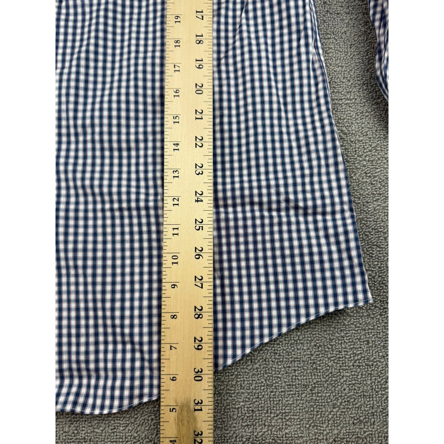 Brooks Brothers Regent Dress Shirt Men's 16-34 Navy Red White
