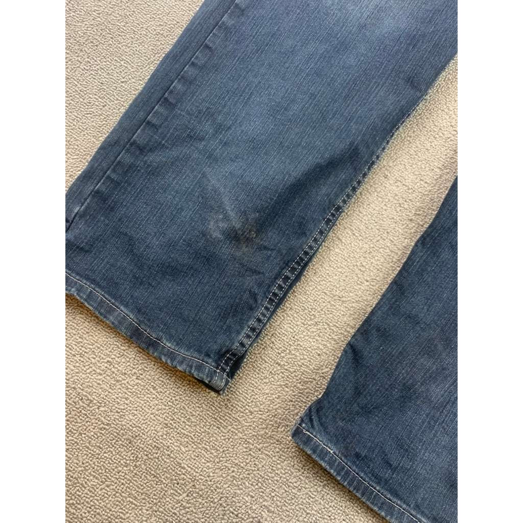 Levi's 505 Jeans Men's Size 40 X 32 Straight Denim Blue Medium Wash Distressed