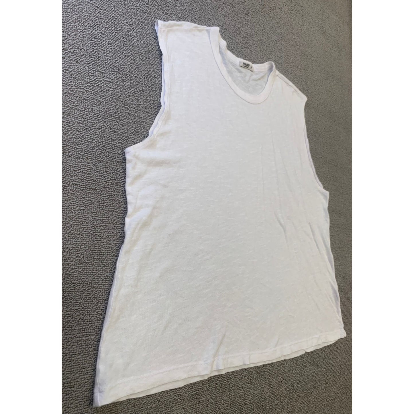 Buck Mason Men's Medium White Tank Top Made In USA
