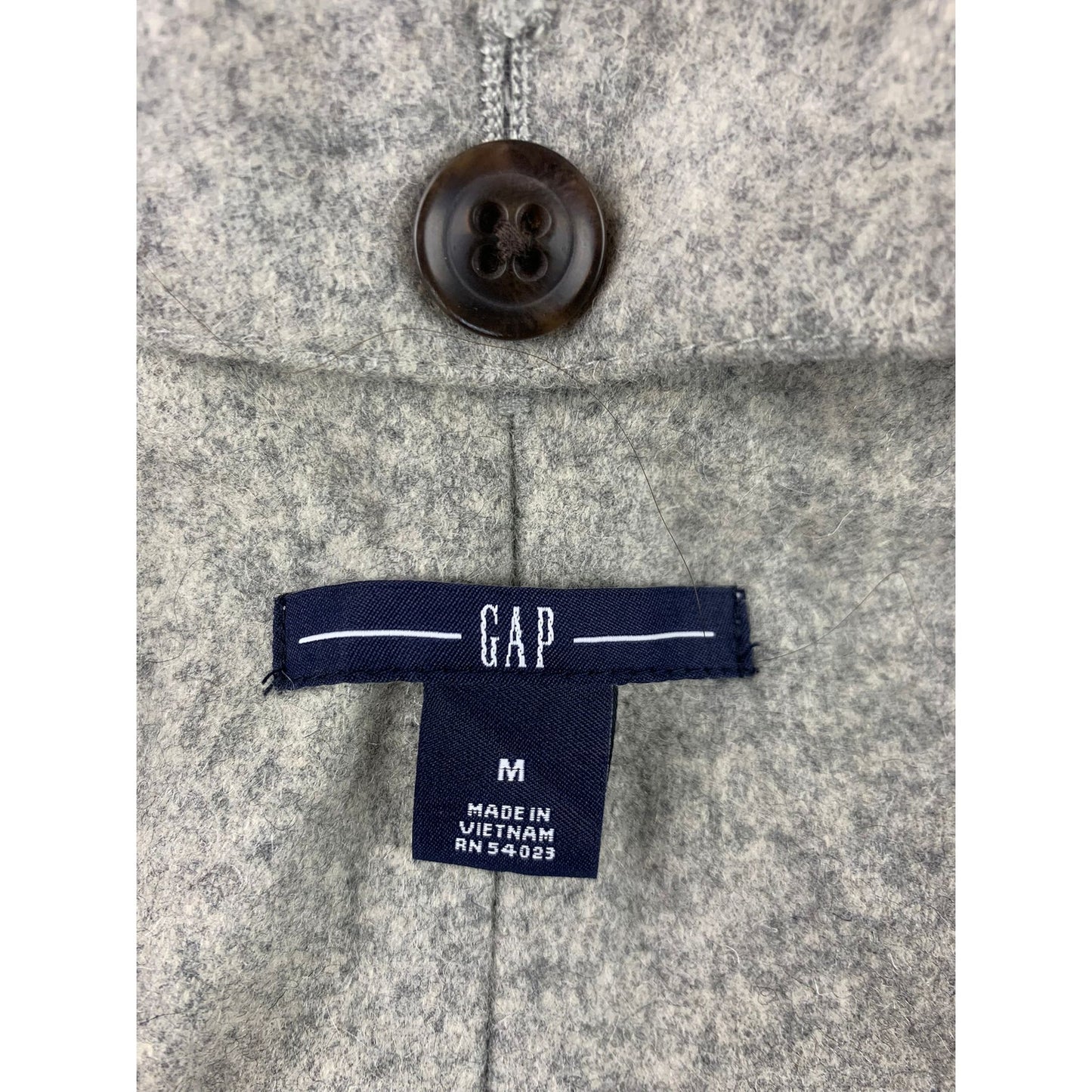 GAP Trench Coat Men's Medium Khaki Belted Double Breasted Removable Wool Liner