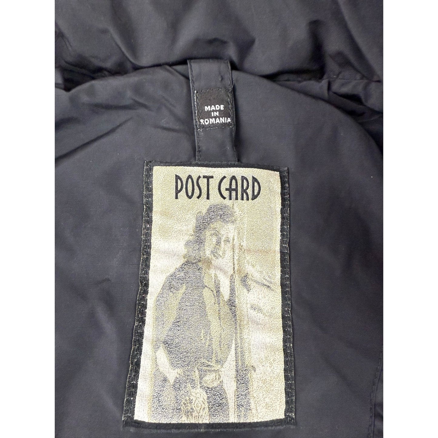 Post Card Women's 2 I38 GB4 Black Puffer Winter Coat Made In Romania