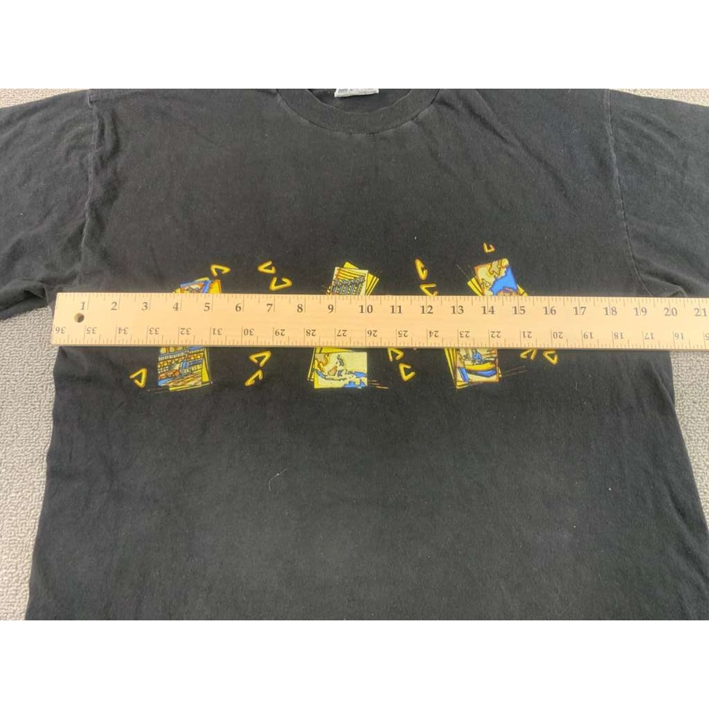 Vintage US Bull T Shirt Large Black Cotton Short Sleeve Graphic Brazil Made