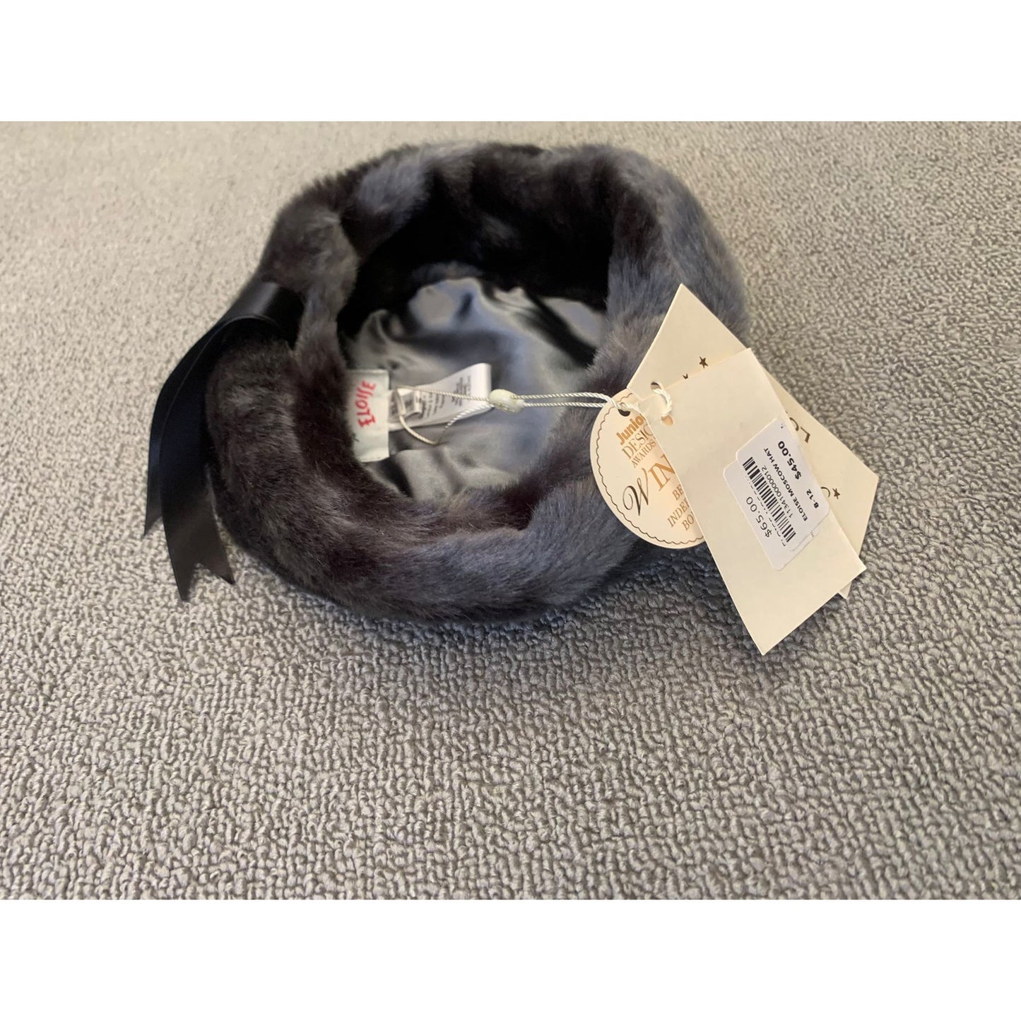 Rachel Riley For Eloise Baby Size 4 Gray Faux Fur Hat
