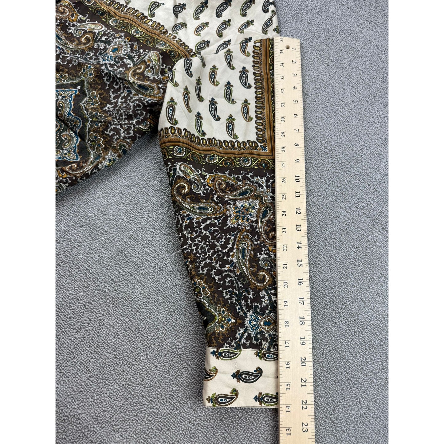 Y2K Emanuel Ungaro Liberté L Multicolor Paisley Pattern Button Down Shirt
