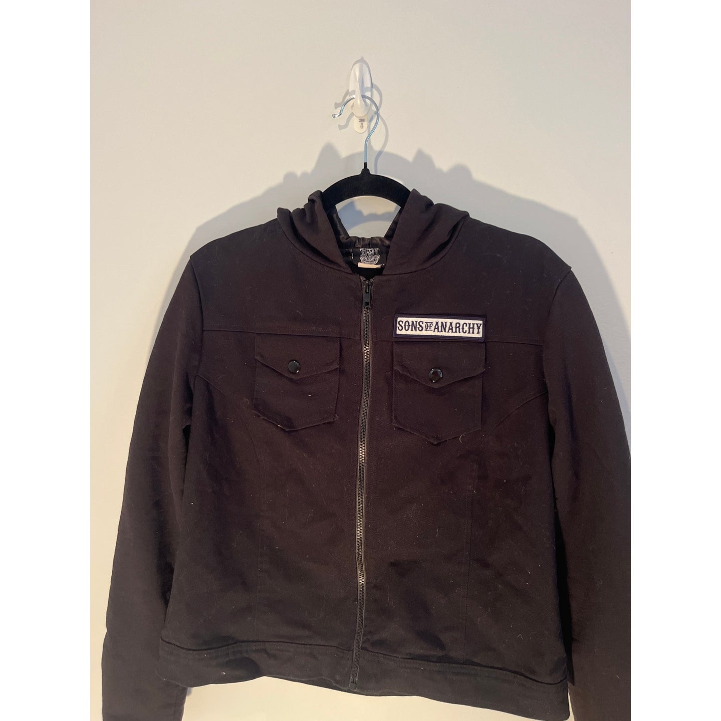 2013 Sons Of Anarchy Road Gear Jacket - Women’s XL- Black W/ Fleece Sleeves
