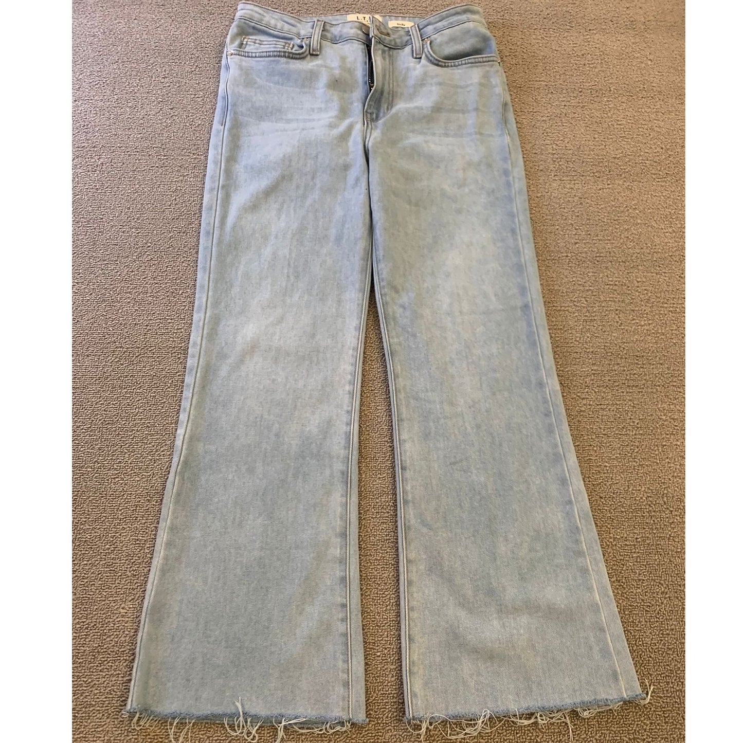 L.T.J. Letter to Juliet Denim Sicily Women's 27 Blue Jeans Raw Hem