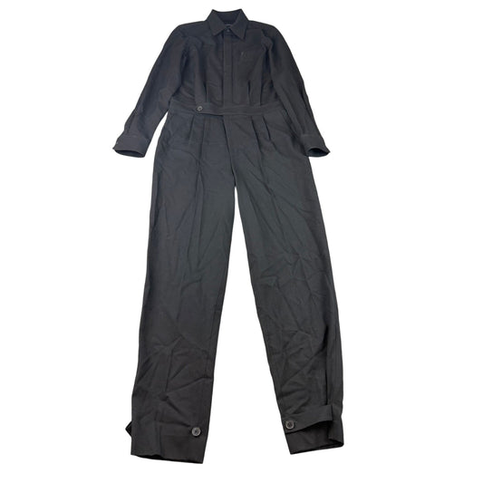 Polo Ralph Lauren Women 8 Black Long Sleeve Jumpsuit Pockets And Buttons 2010's