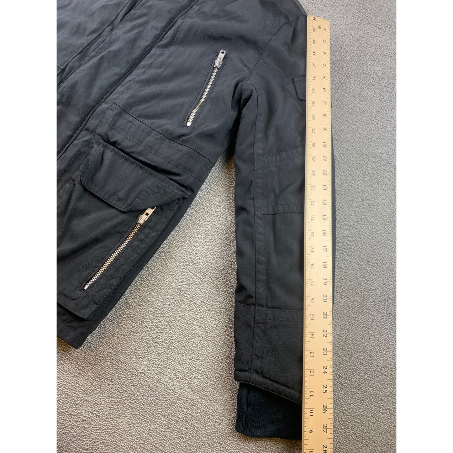 Zadig & Voltaire Kris Parka Women’s Small Black Hooded Zip Pockets