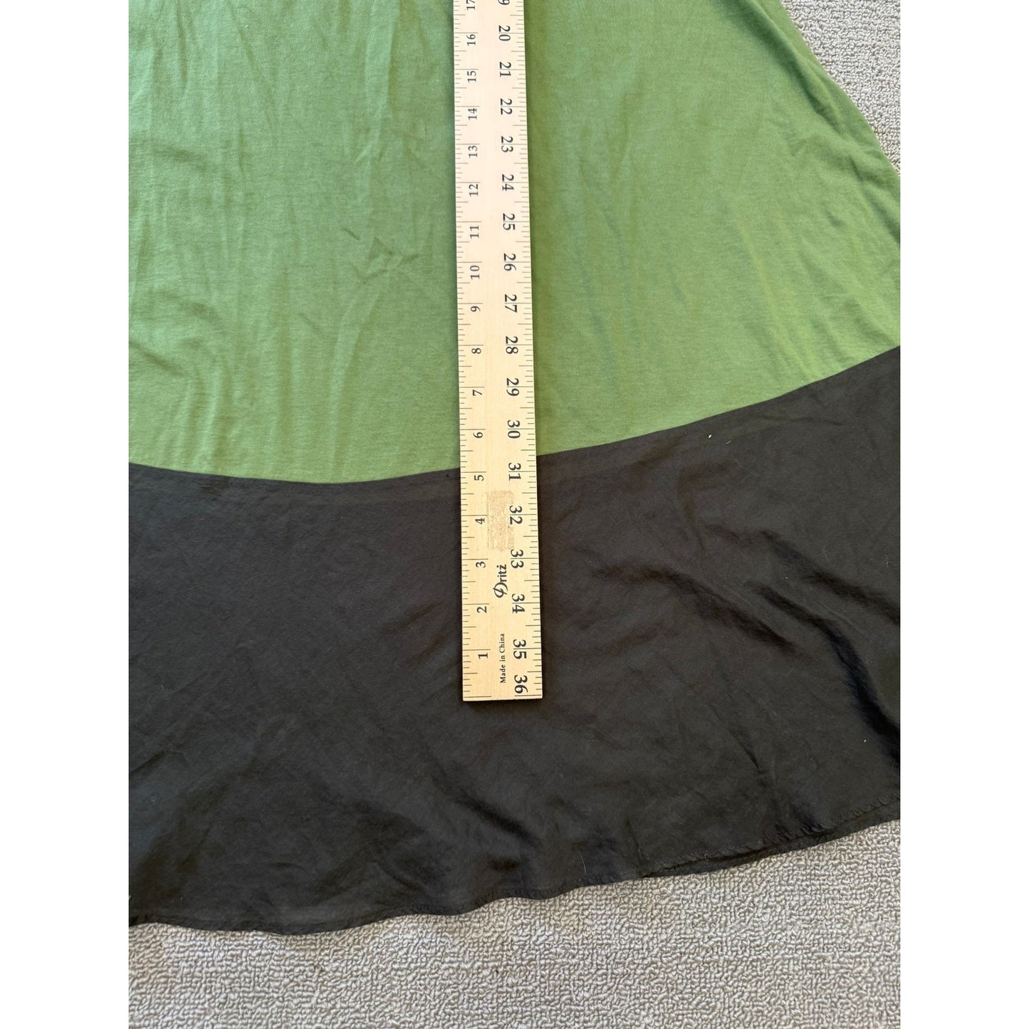 Theory Women Size S Green Brown Strappy Dress Colorblock Summer Apparel