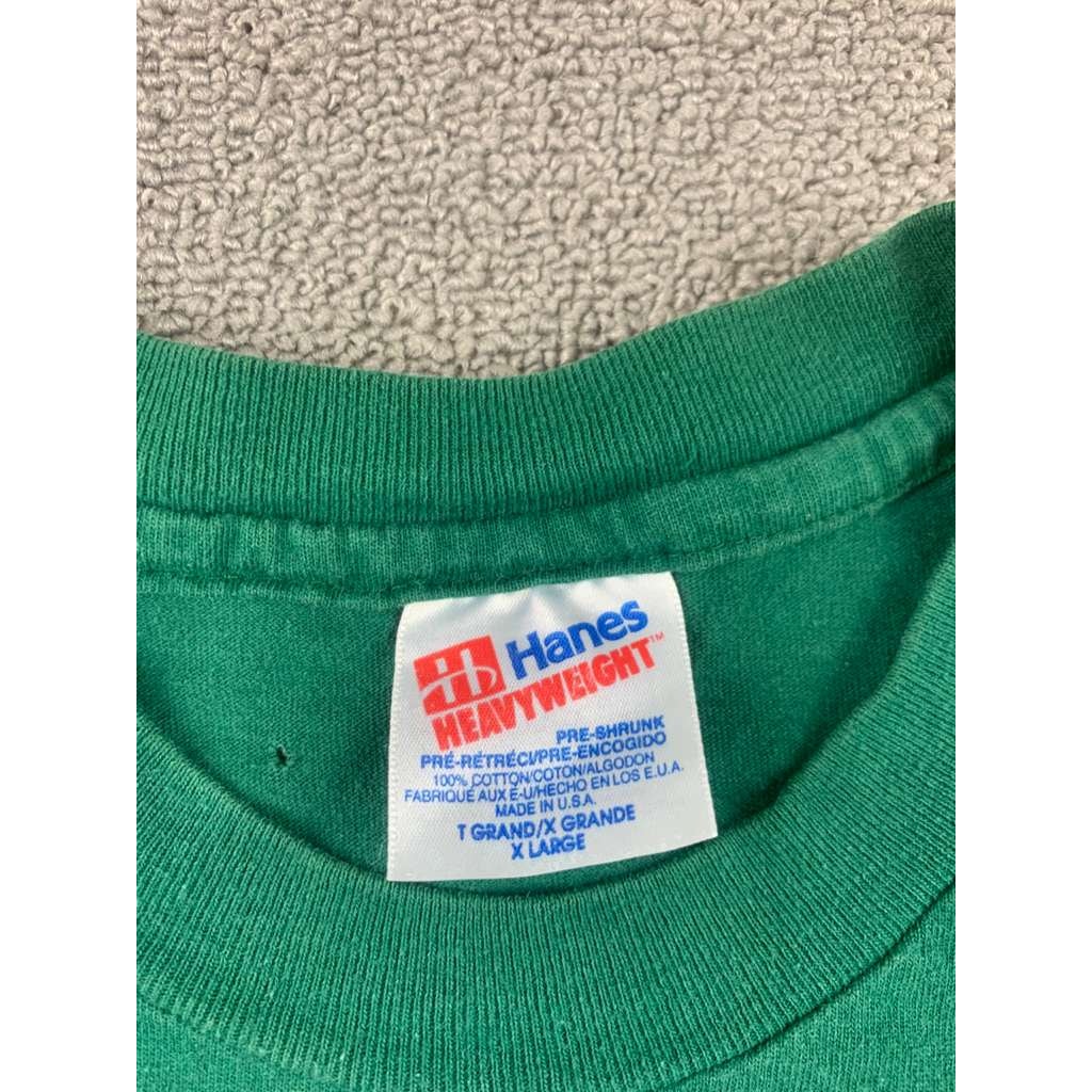 Rare Vintage 90s Wal-Mart Christmas T-Shirt Hanes Heavyweight Green XL USA Made
