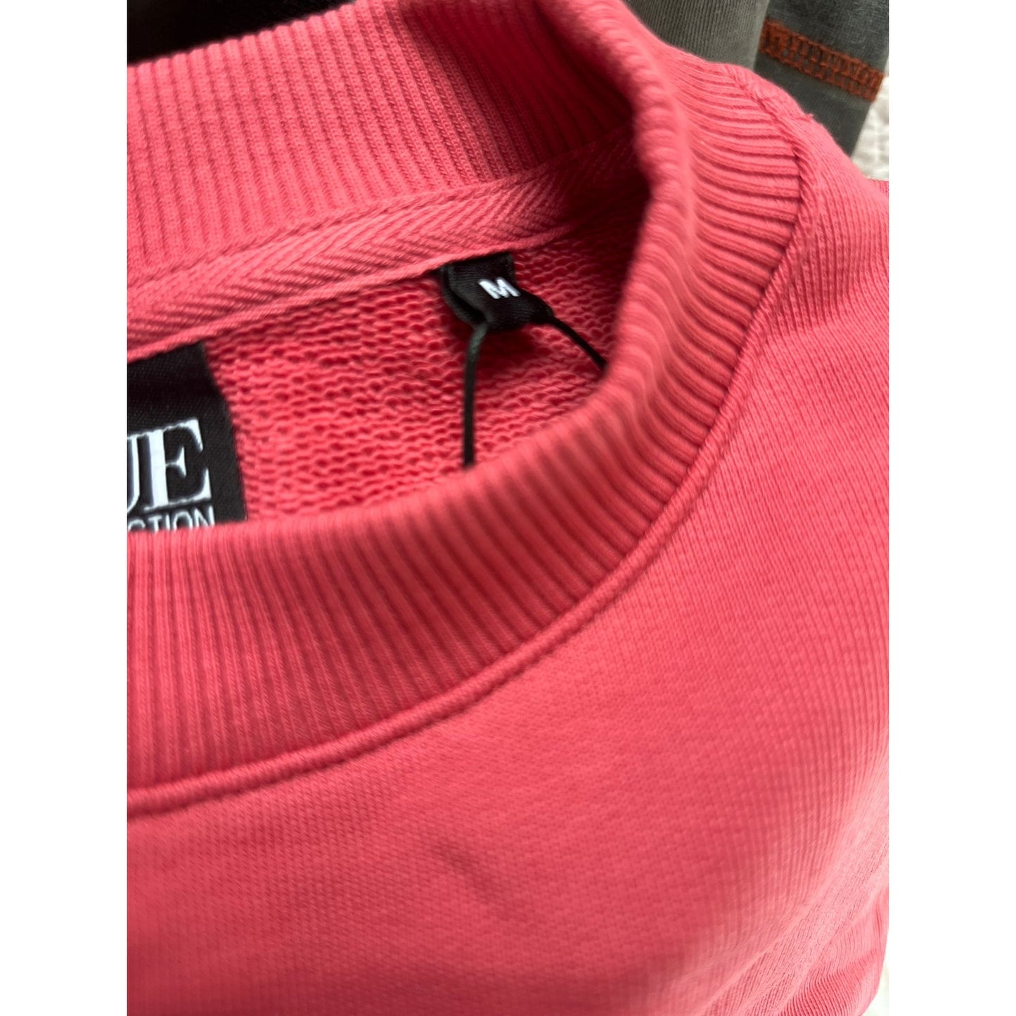 Vogue Collection Sweatshirt Women M Pink Crewneck Pullover Logo Cotton Blend