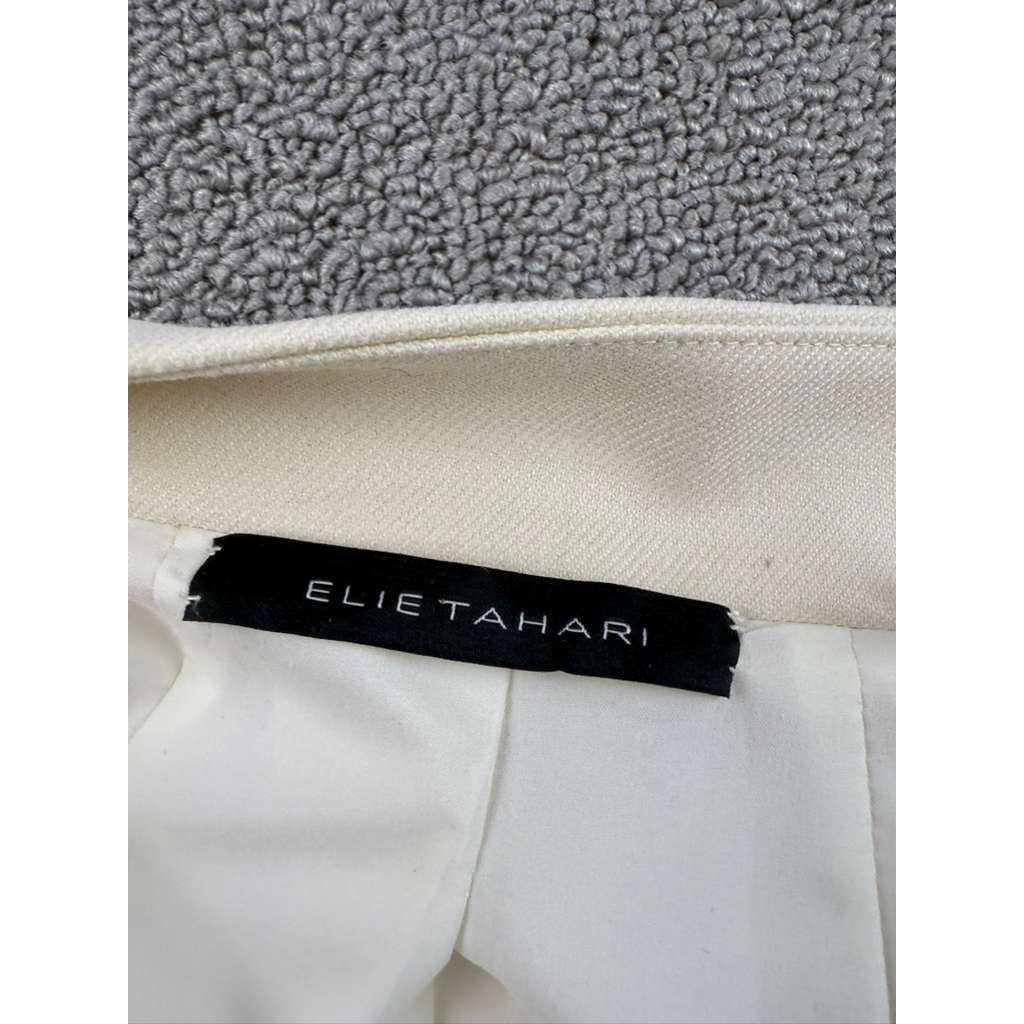 Elie Tahari Women's Size 4 White Business Office Blazer Jacket