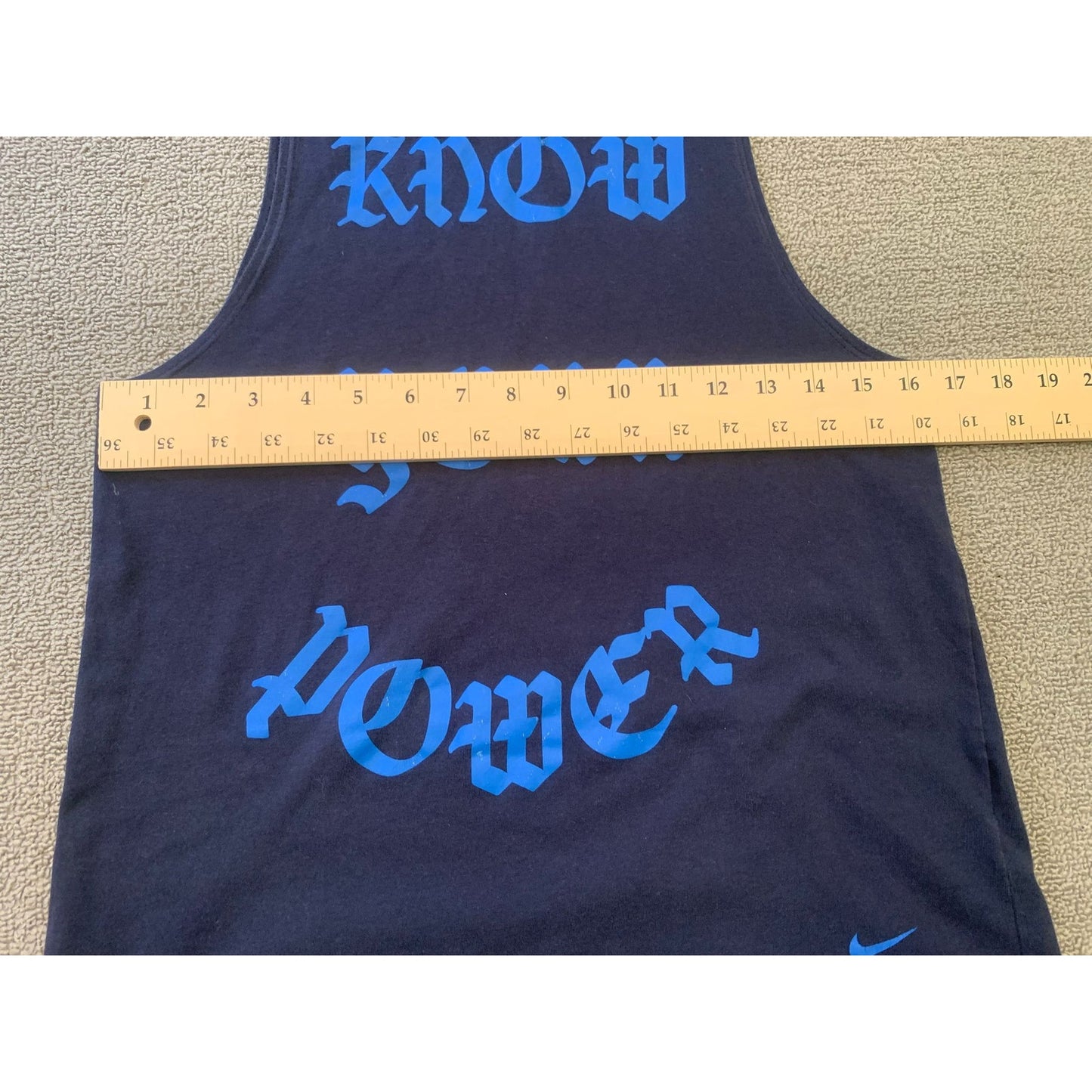 Nike Women XS Navy Tank Top Know Your Power Dri-Fit