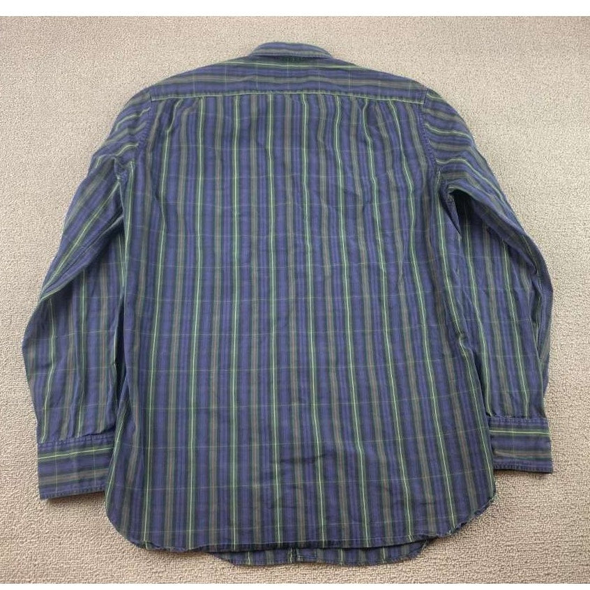 J.Crew Medium Green Blue Plaid Shirt Button Down Thompson Shirtings Long Sleeve