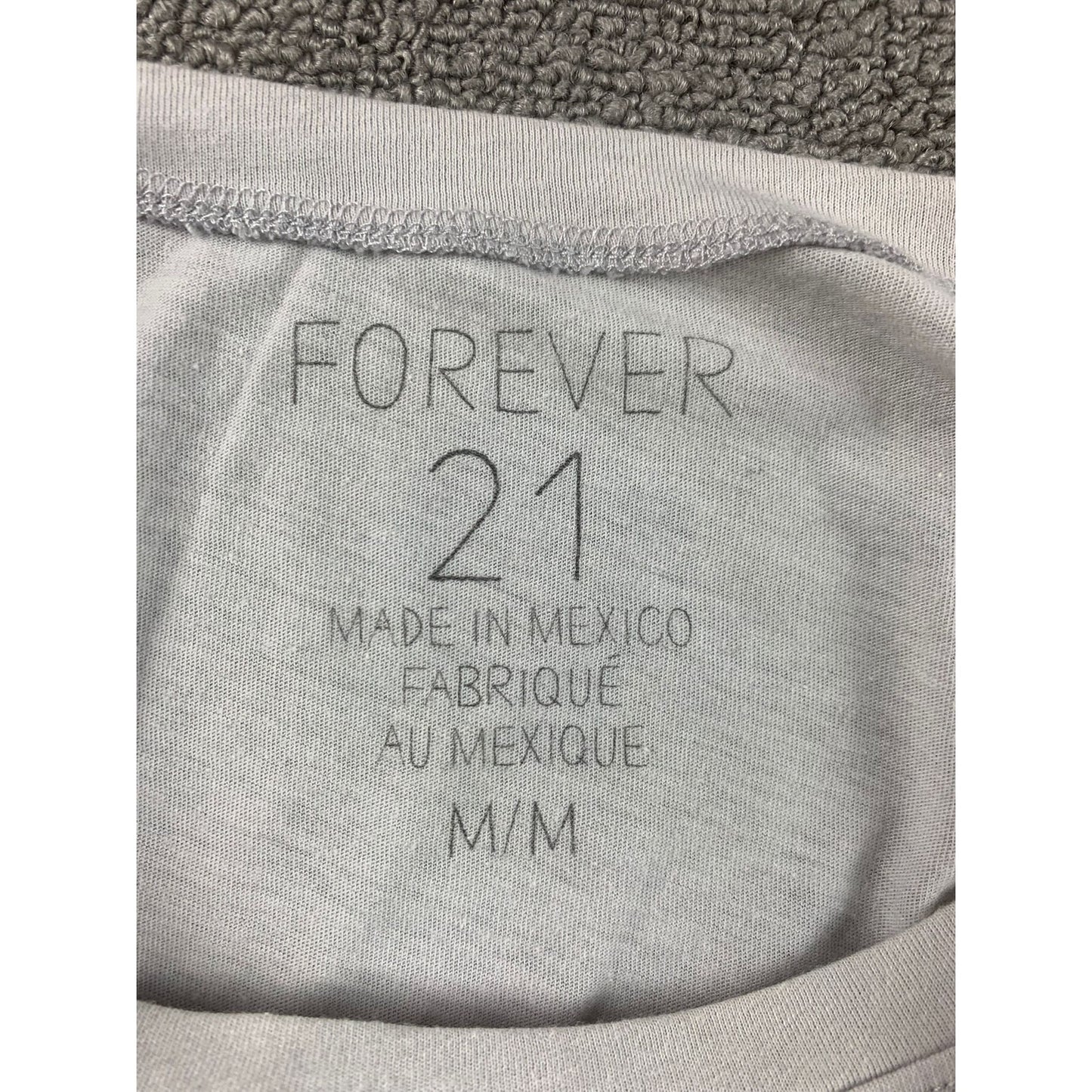 Forever 21 Women M White Western Bull Skull Graphic Fringe Cropped T-Shirt