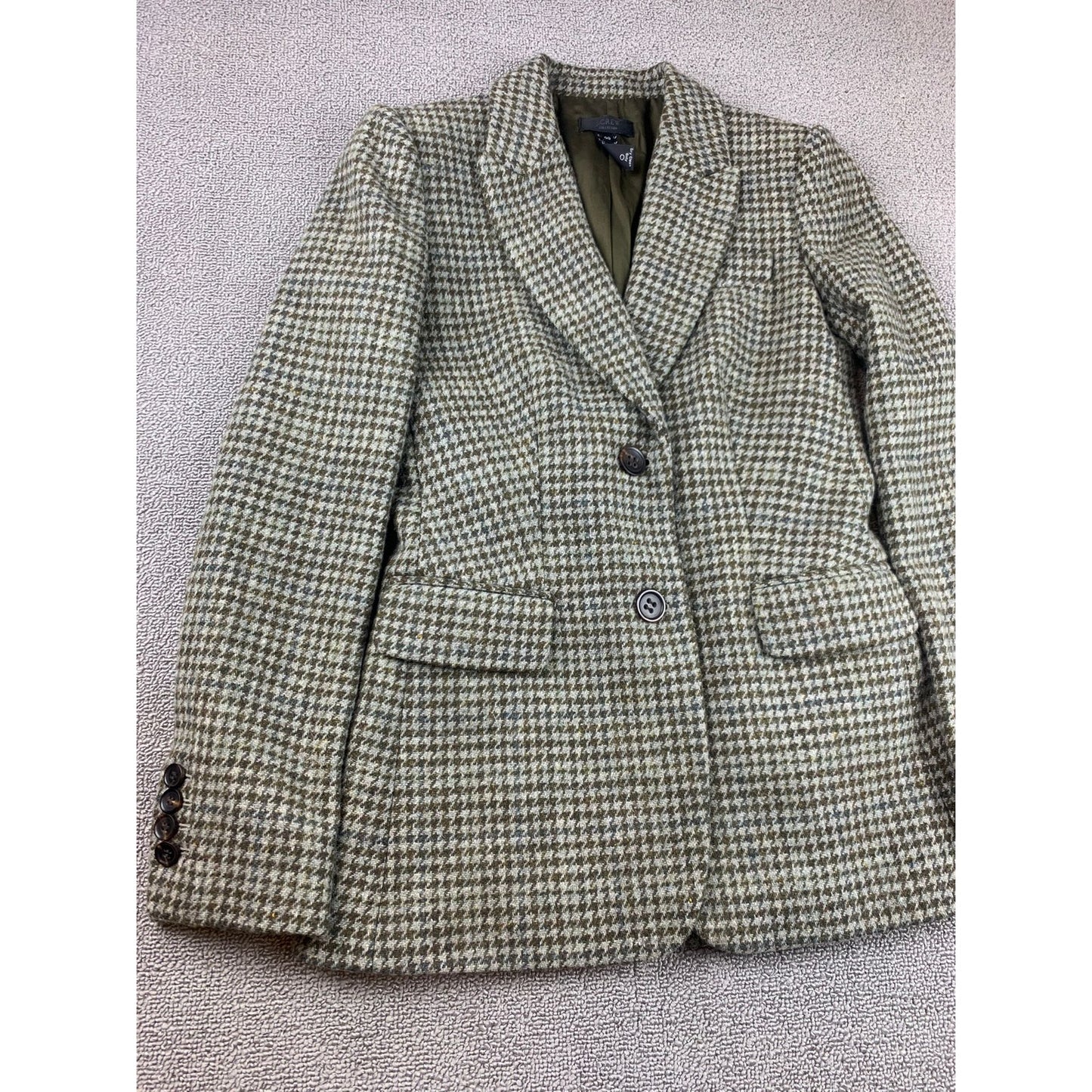 J.Crew Women's 00 Wool Tweed Blazer Magee Jacket