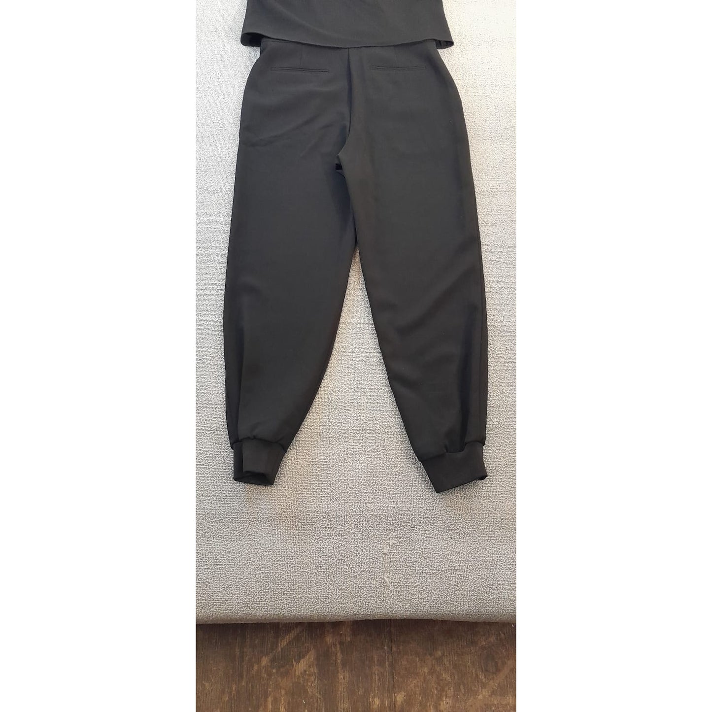 Theory Womens Size 4 Black Sleeveless Jumpsuit Wrap Top Jogger