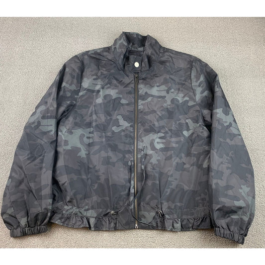 Sanctuary Jacket Women's Medium Gray Bomber Anorak Camo Windbreaker Camouflage