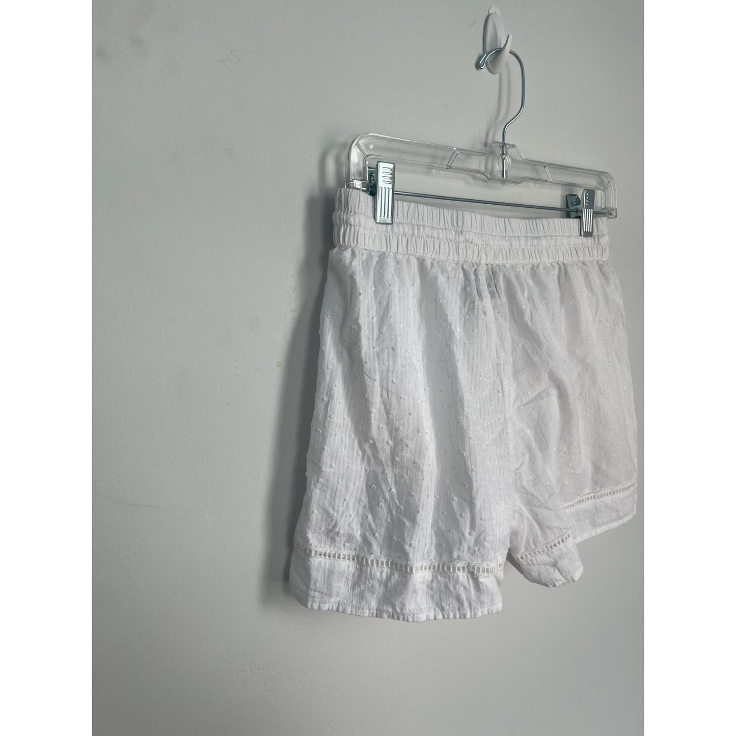 Joie White Cotton Embroidered Shorts Women Small Tassel Trim Boho Summer