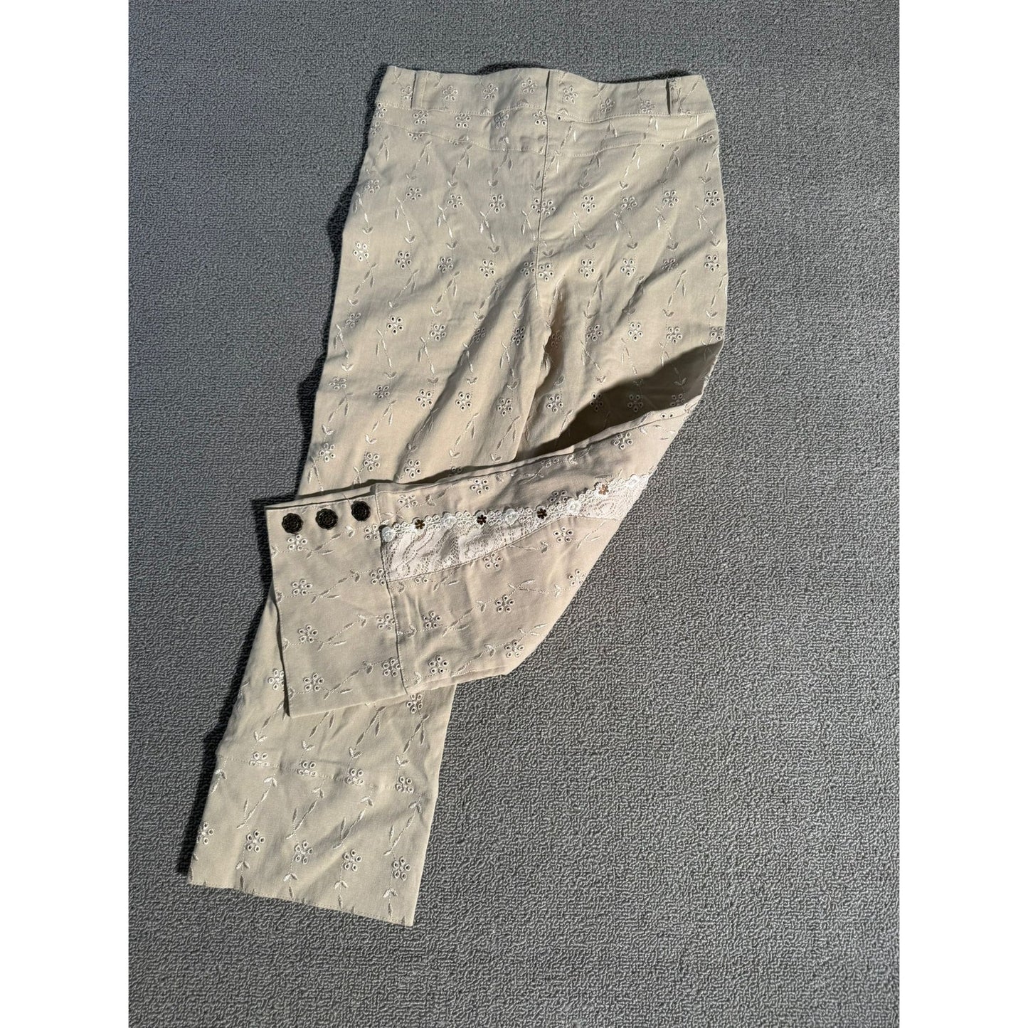 ETS Elements for Women Embroidered Capri Pants Size 36