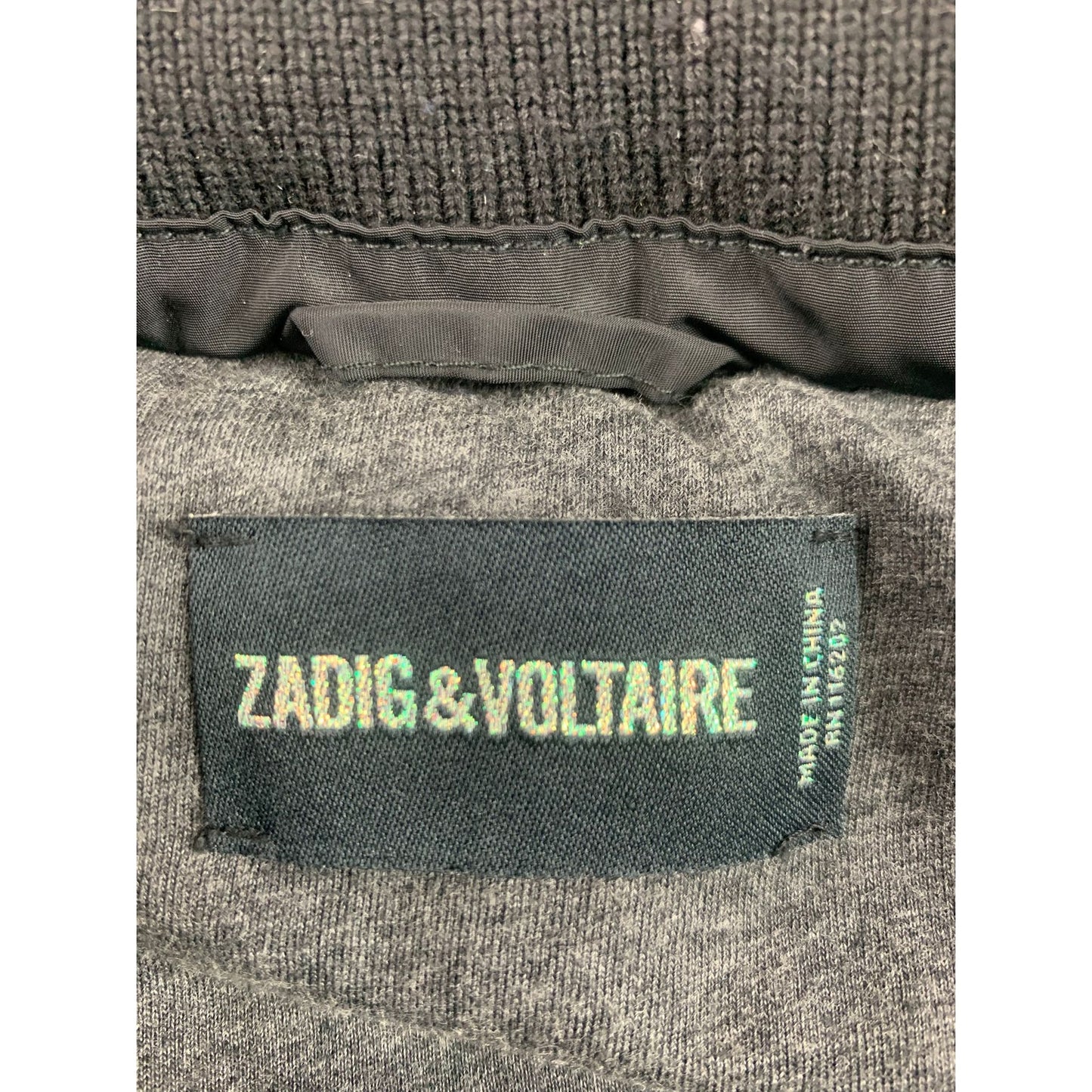 Zadig & Voltaire Katy Down Parka Women L Black Raccoon Fur Hood 80/20 Duck Down