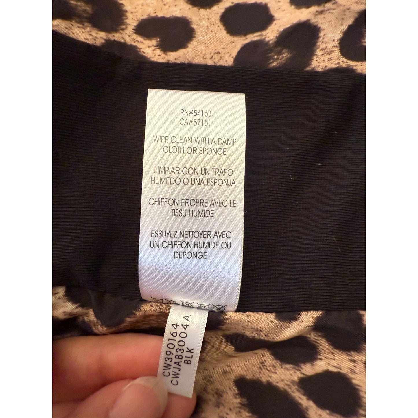 Calvin Klein Womens Large Black Faux Leather Biker Jacket Gold Zippers