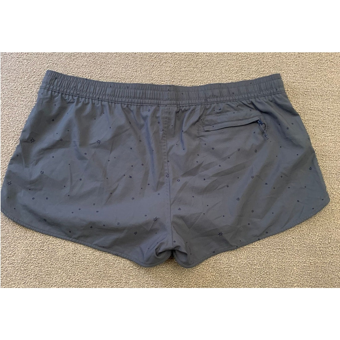 Patagonia Women's XL Gray Running Shorts With Star Print