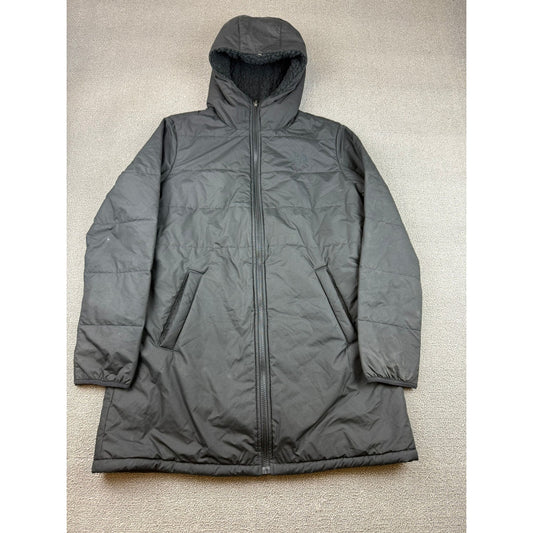 The North Face Women's Size Medium Black Fleece Hooded Puffer Jacket Reversable