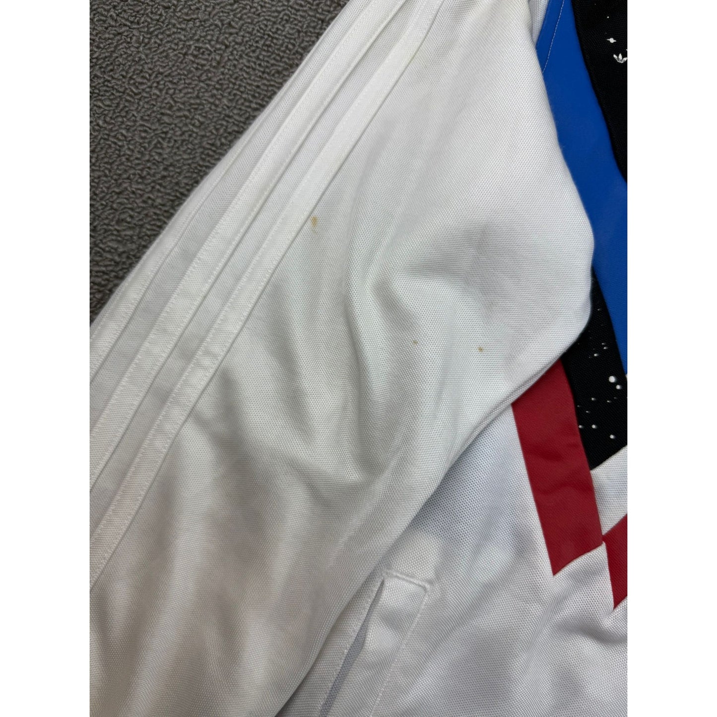 Vintage Adidas Men Small White Red Blue Track Jacket Star Wars Limited Edition
