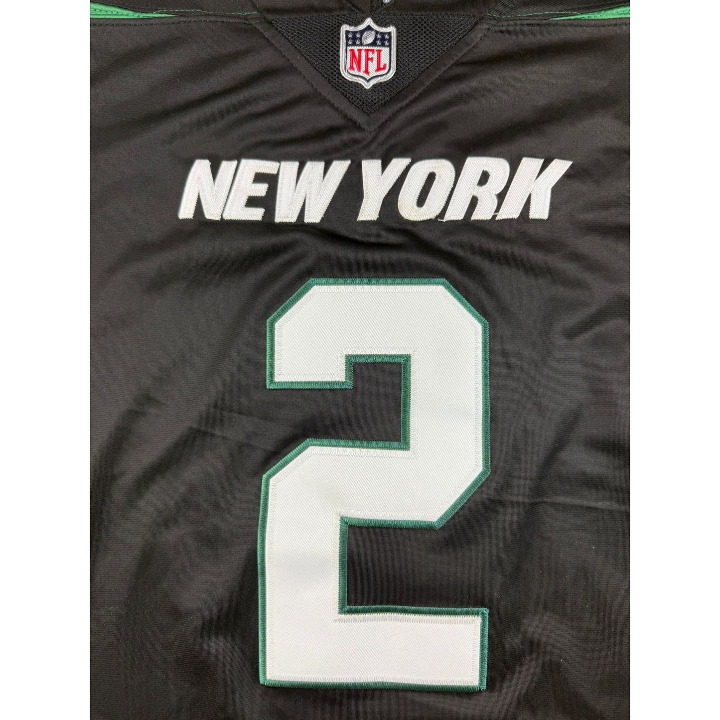 New York Jets Youth XL Jersey Black Sam Darnold #2 NFL Football Nike 2 Stitches