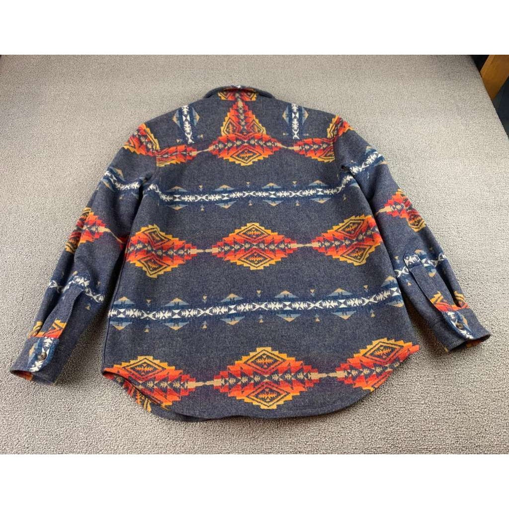 Pendleton Shirt Mens XS Gray Virgin Wool Button Front Long Sleeve Chest Pocket