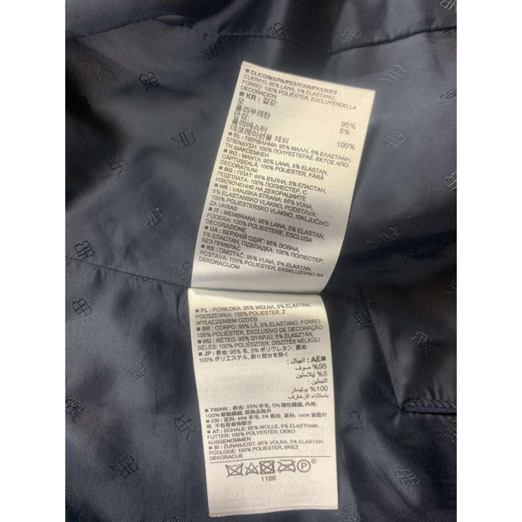 Banana Republic Women's Size 00 Petite Blue Wool Blend Two-Button Blazer