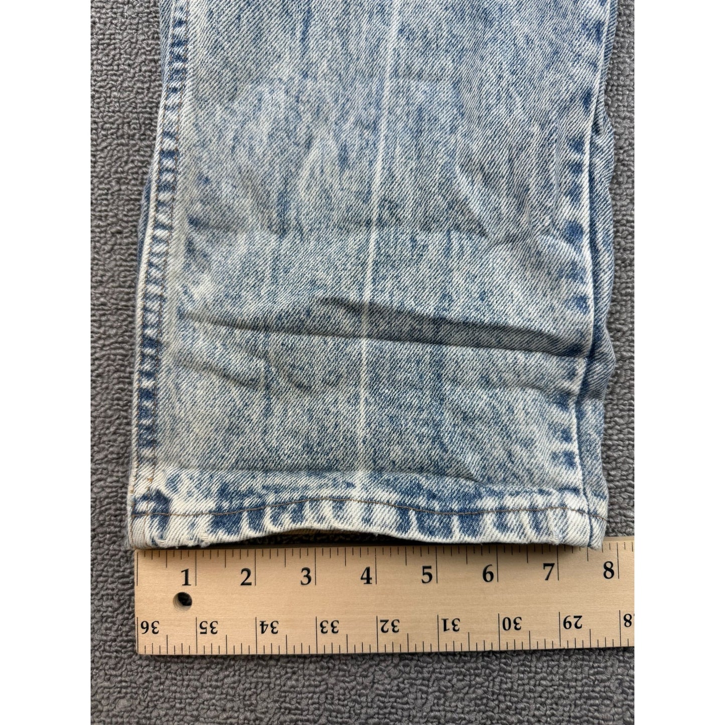 Vintage Wrangler Men's 36x34 Blue Acid Wash Authentic Jeans
