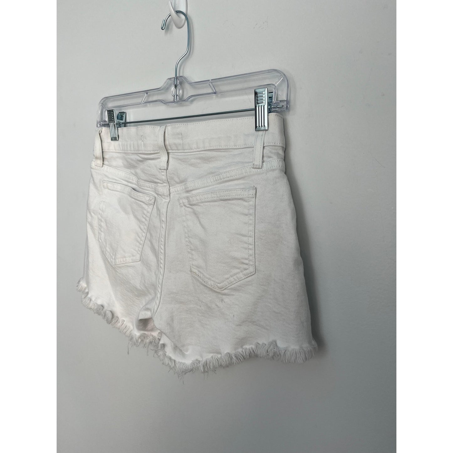 Joes Jeans Ozzie Shorts Women 25 White Denim Cutoff Frayed Hem 4 Inch