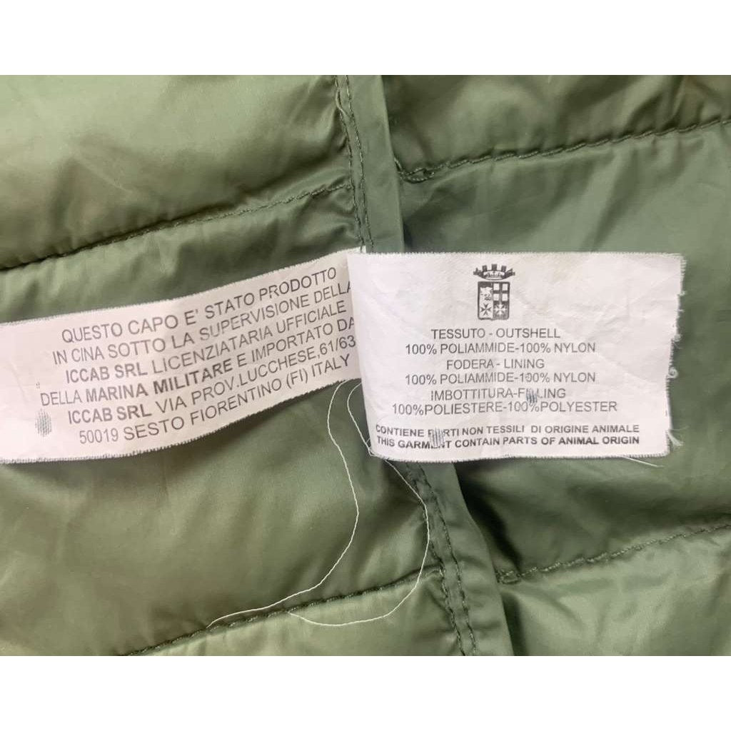 Aviazione Navale Puffer Aviation Vest Men's Small  Italian Navy And Wings Patch